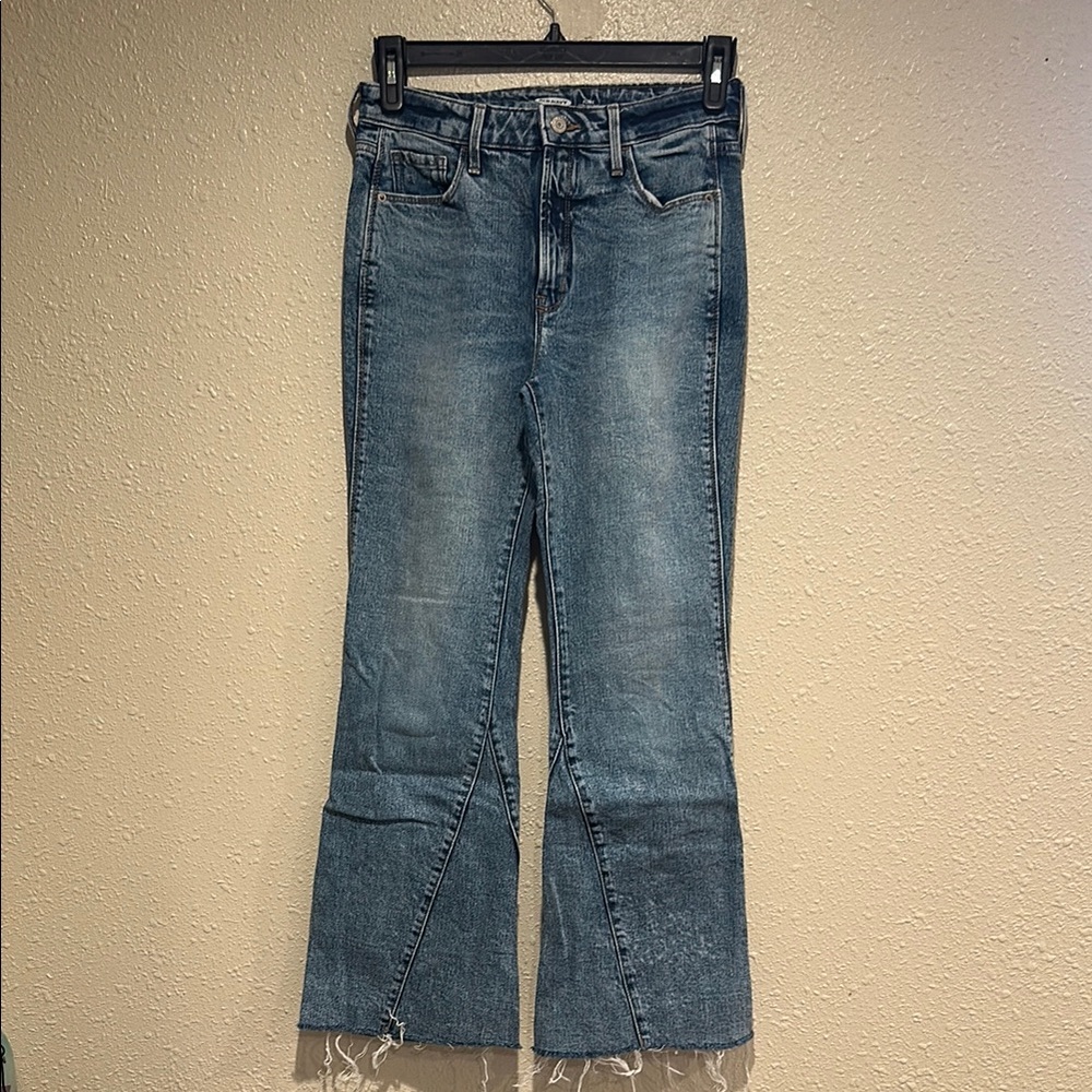 Old Navy Blue Flare Wide Leg Jeans